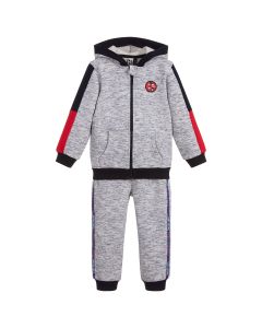 3Pommes Boys Blue Hooded Tracksuit