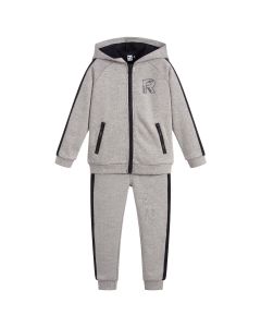 3Pommes Boys Grey Polycotton Tracksuit