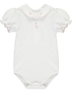 Mini-La-Mode Baby Girls White Jemima Puddle Duck Body Vest