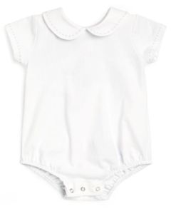 Paz Rodriguez Baby Boy White and Blue Bodysuit 