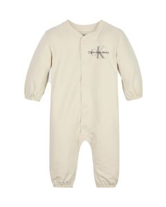 Calvin Klein Baby Cream Logo Onesie