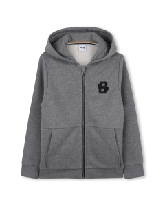 Boss Boys Grey Double B Hoodie WS25