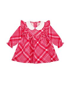 Little A 'Kylie'' Red Bow Check Dress WS25