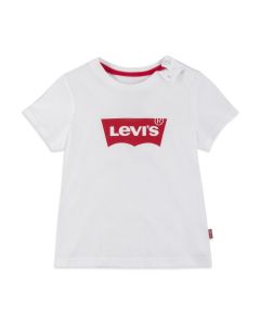 Levi's Baby Boys White Cotton Logo T-Shirt