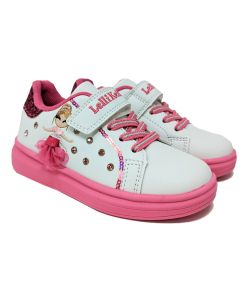 Lelli Kelly White And Pink Ballerina Trainers