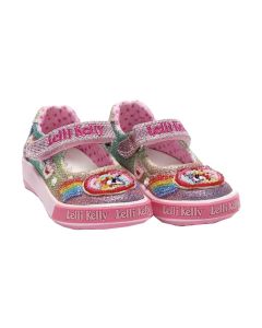 Lelli Kelly Girls Multi Glitter Rainbow Sparkle Shoes