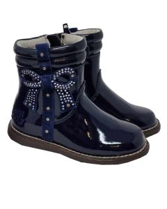 Lelli Kelly Girls "Felicia" Patent Navy Boots