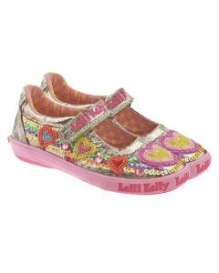 Lelli Kelly LK5060 Multi Fantasy Mila Heart Dolly Shoes