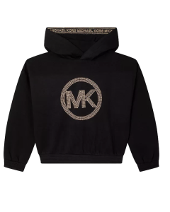 Michael Kors Girls Black Coloured Hooded Sweatshirt