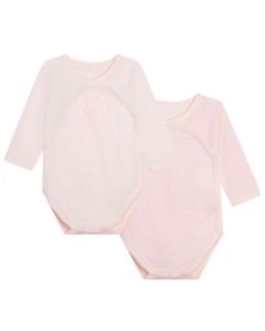Michael Kors Baby Repeat Logo Pale Pink Long Sleeve Vests