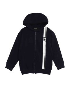 Monnalisa Boys Navy Zip Up Donald The Duck Jacket