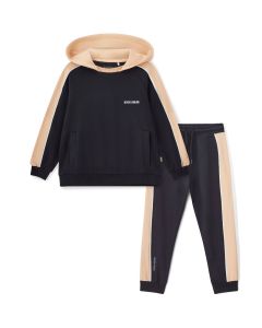 Mitch & Son Boys 'Lawrence' Black Cotton Tracksuit WS25