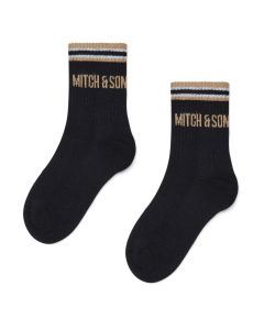 Mitch & Son SS25 Boys 'Lawson' black sports socks WS25