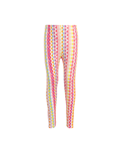 Missoni Girls Pink Zigzag Cotton Leggings SS25