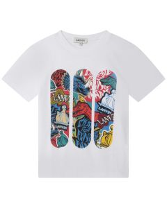 Lanvin White Cotton Comic Book T-Shirt
