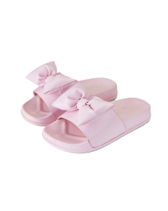 A Dee Girls 'Bowty' Pink Bow Sliders SS25