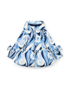 A Dee Blue Swirl 'Nylah' Coat WS25