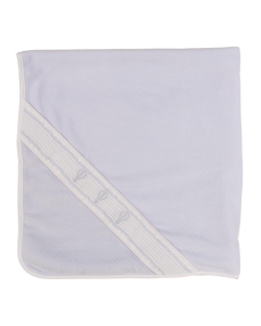 Deolinda Baby Boys Magic Balloon Smocked Velour Blanket - Blue WS25