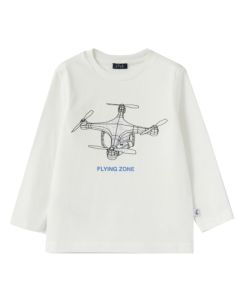 Il Gufo Boys White Long Sleeve T-shirt