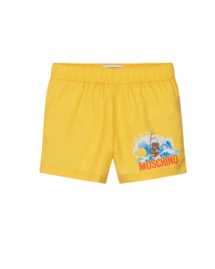Moschino Baby Boys Yellow Surf Bear Swim Shorts SS25