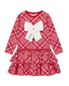 A Dee 'Liberty' Red And Pink Check Print Dress WS25