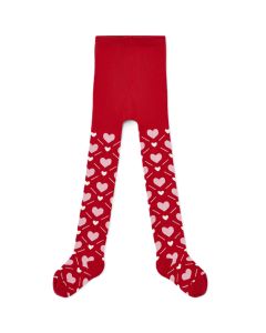 A Dee 'Lake' Red And Pink Hearts Tights WS25