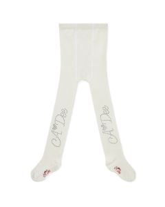 A Dee 'Lumi' White Logo Diamante Tights WS25