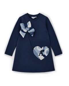 A Dee 'Lotus' Navy Handbag Sweat Dress WS25