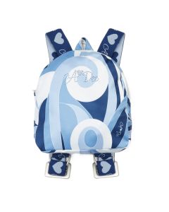A Adee 'North' Blue Swirl Print Back Pack WS25