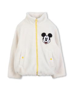 MARC JACOBS Boys Ivory Mickey Mouse Plush Fabric Jacket WS25