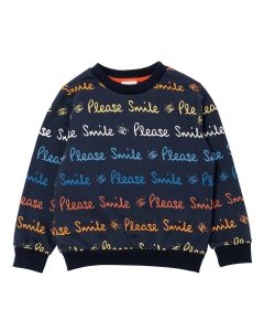 Paul Smith Junior Boys Repeated Logo Jumper