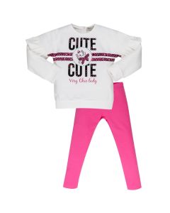Everything Must Change Disney 'Marie' White & Pink Legging Set